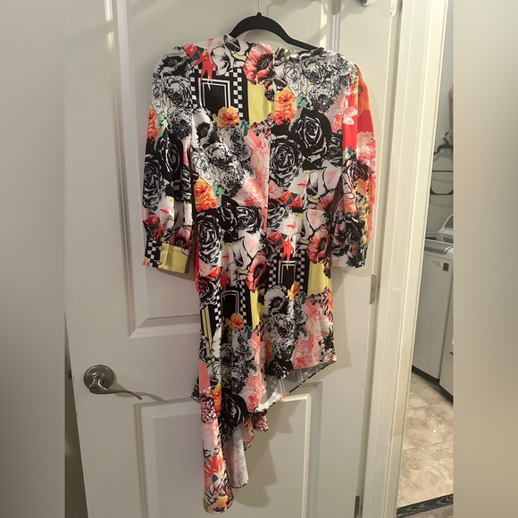 Comino Couture London Drape Silk Designer Dress - Picture 5 of 11